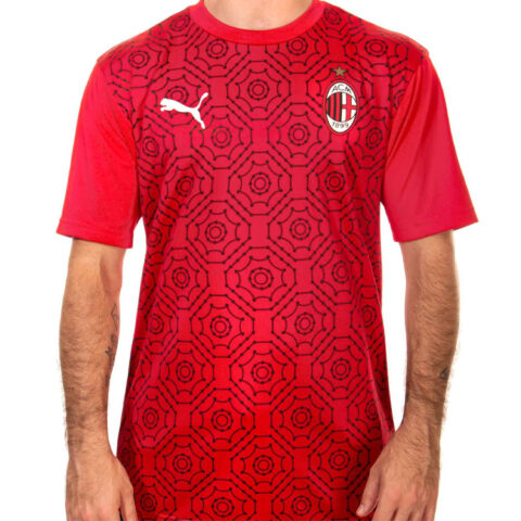 PUMA AC Milan Soccer Jerseys Men’s Red Thin Straight Fit