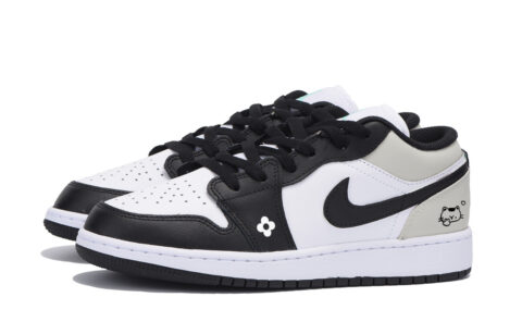 Jordan Air Jordan 1 Low top Vintage Basketball Shoes Men’s White Gray
