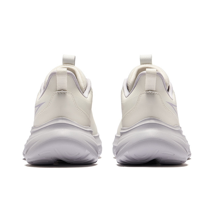 Erke Cushioning Rebound Low top Casual Running Shoes Women’s Microcrystal White Galactic Purple