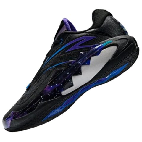 Anta Swagger 1 Textile, Synthetic Leather Cushioning Abrasion Resistant Support Low top Basketball Shoes Men’s Black