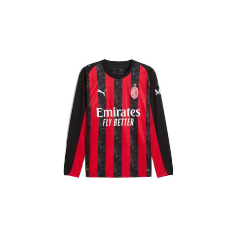 PUMA AC MilanDRYCELL 25/26 Long Sleeve Home Jersey Men RE FIBRE Soccer Jersey Men’s