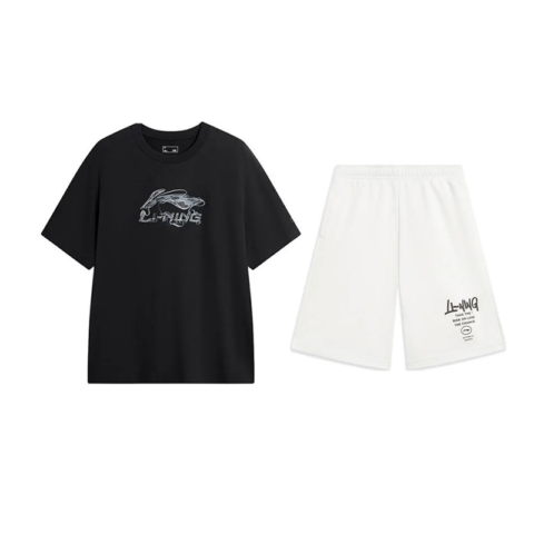 Li Ning Casual Sportswear Unisex Black+White