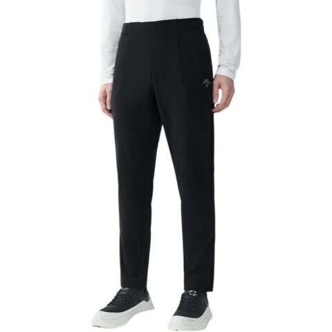 DESCENTE SKI STYLE Outdoor Commute Knitted Fabric Thermal Fleece Lined Sports Pants Men’s Black