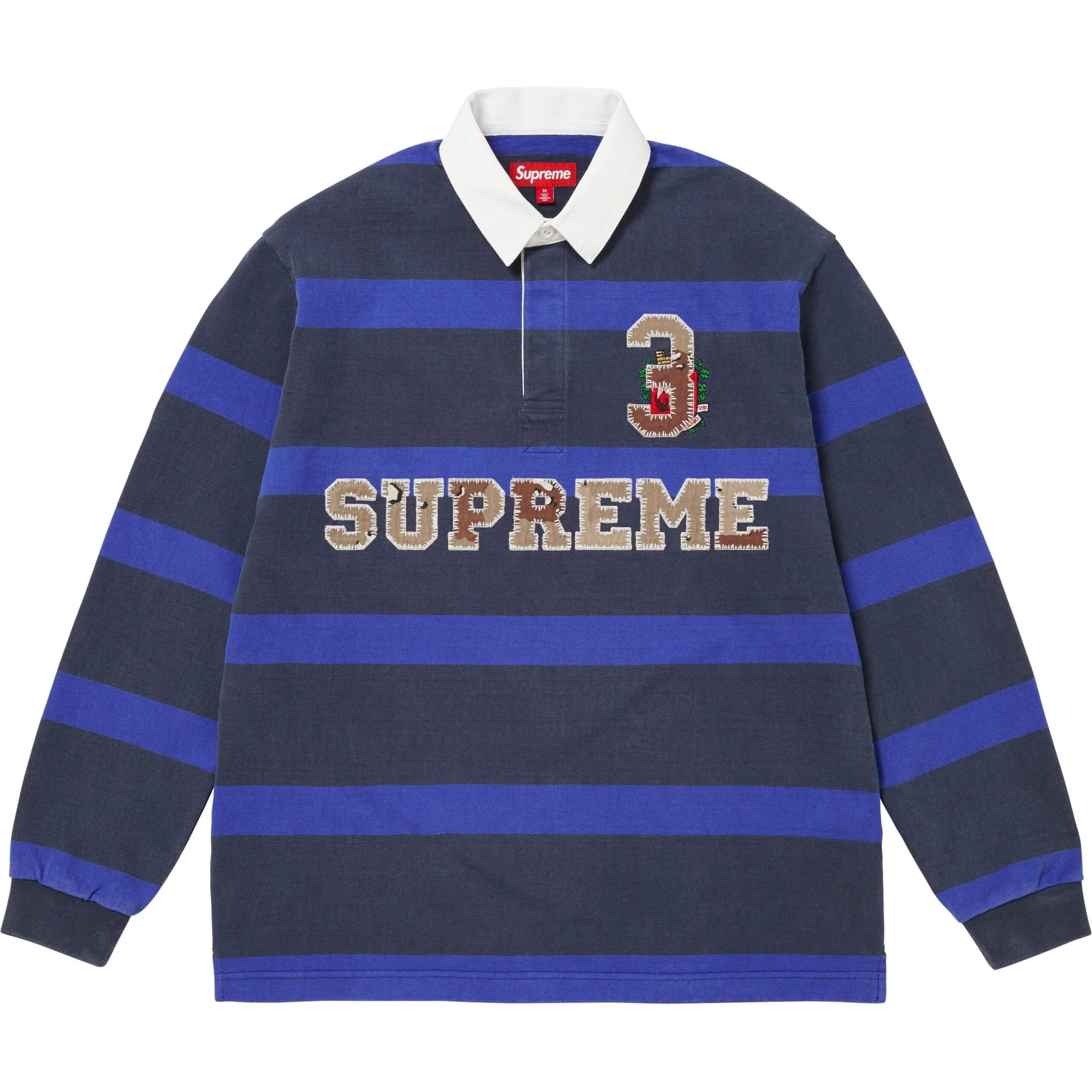 Supreme FW25 WEEK1 Stripe Rugby Jersey Unisex