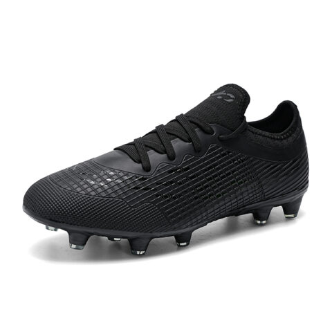 ATAY Slip Resistant Abrasion Resistant Slip Resistant Abrasion Resistant Soccer Shoes Unisex Black