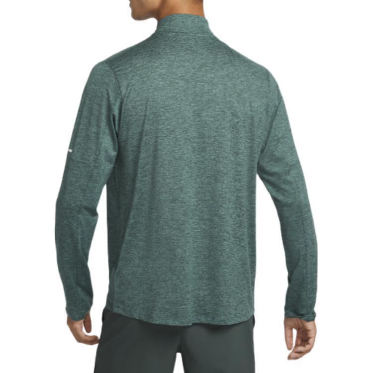 Nike Dri Fit Element Running T Shirt Men’s Vintage Green/Coastal Green/Mixed Color/Reflection Silver
