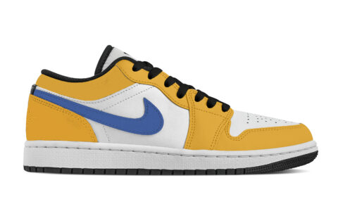 Jordan Air Jordan 1 Bumblebee Abrasion Resistant Low top Vintage Basketball Shoes Women’s White Yellow