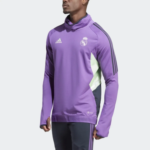 Adidas Real Madrid Pro Training Top Soccer Jersey Unisex Purple
