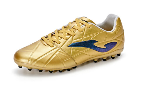 Joma MG Multi Ground Artificial Turf Kangaroo Leather Slip Resistant Abrasion Resistant Soccer Shoes Men’s Crimson Gold