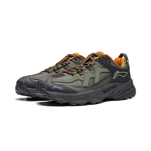 Li Ning Outdoor CF Tracing, Forest Shadow Outdoor Sports Low top Hiking Shoes Unisex Green