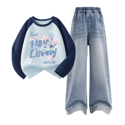 Disney Kids Casual Sportswear Crew Neck Moderate