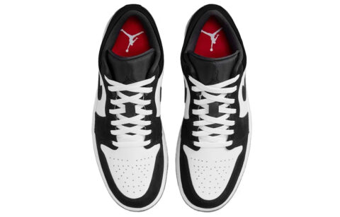 Jordan Air Jordan 1 Black Mocha Leather Abrasion Resistant Abrasion Resistant Low top Vintage Basketball Shoes Unisex