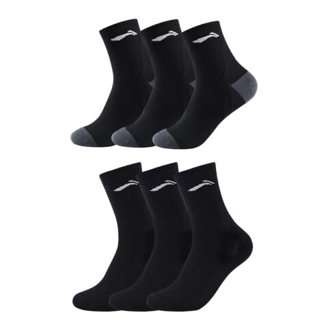 Li Ning Crew Socks Unisex 6 Pack