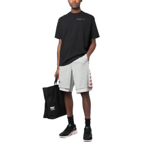 DIESEL Diagonal Stripe-print Track Shorts