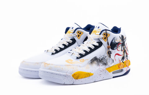 Nike Flight Legacy Mid top Vintage Basketball Shoes Men’s White
