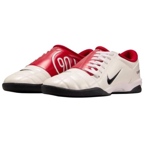 Nike Total 90 IIl Slip Resistant Abrasion Resistant Soccer Shoes Unisex White Red