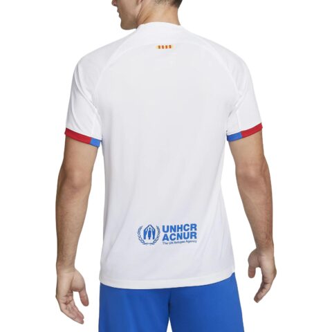 Nike Dri Fit F.C. Barcelona Soccer Jersey 2023 24 Season Men’s White
