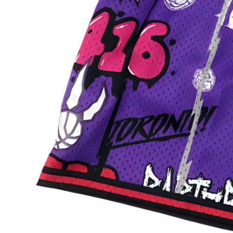 Mitchell Ness Basketball Shorts Unisex Purple