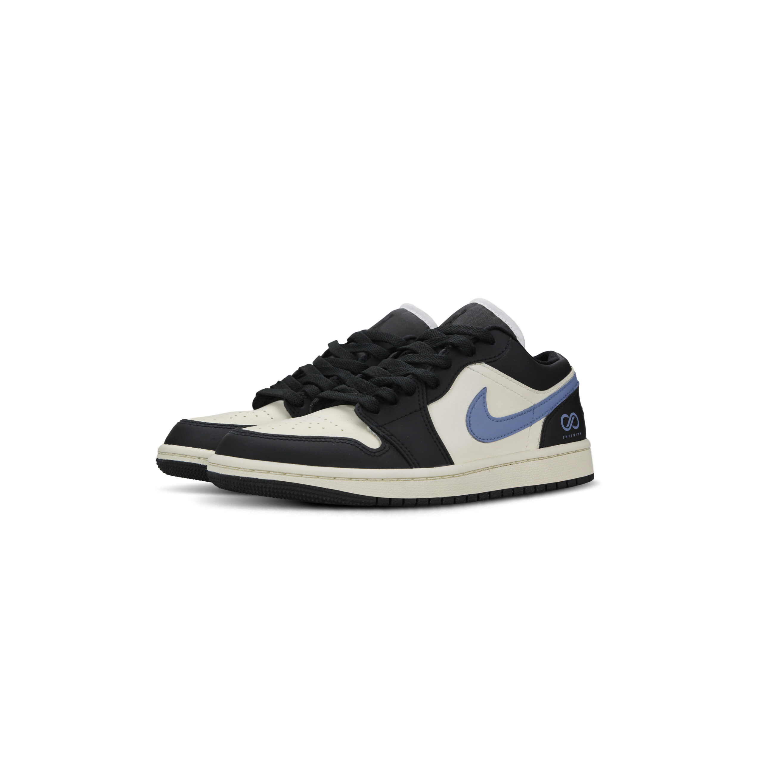 Jordan Air Jordan 1 Abrasion Resistant Low top Vintage Basketball Shoes Men’s Beige Black Blue