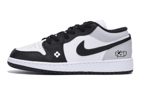 Jordan Air Jordan 1 Vintage Basketball Shoes Men’s Low Top White Dark Gray