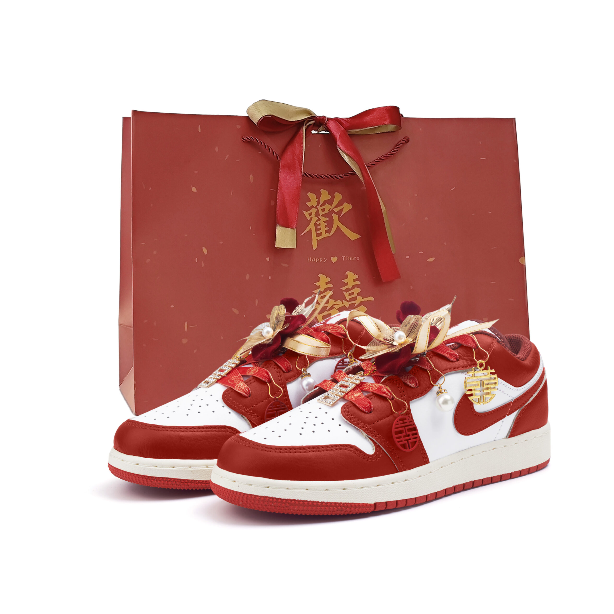 Jordan Air Jordan 1 Low top Vintage Basketball Shoes Women’s Red