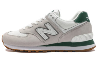 574 New Balance 'White Green Gum'