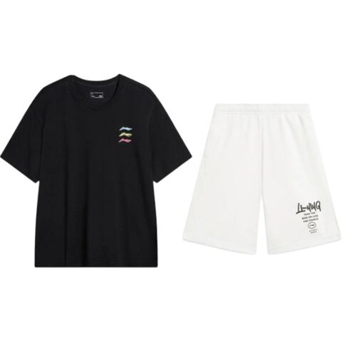 Li Ning Casual Sportswear Unisex Black+White