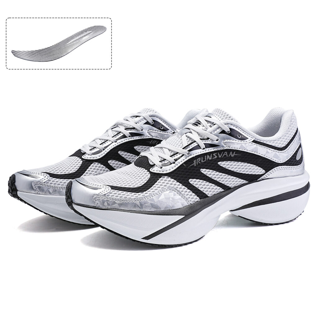 IRUNSVAN Low top Running Shoes Unisex Space Silver Smoke Gray