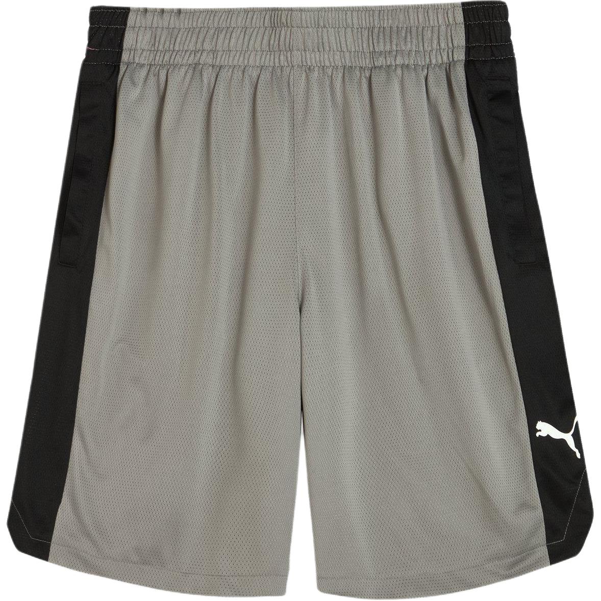 PUMA SHOTSHORT Basketball Shorts Men’s Light Gray Black