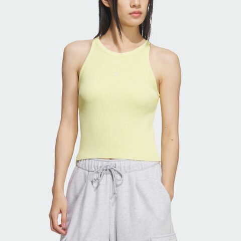 Adidas Originals Top SS25 PREMIUM FULLY FASHIONED TANK Sport Vests Women’s Powder Yellow