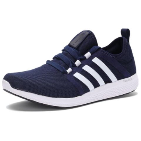 Adidas Bounce Slip Resistant Abrasion Resistant Low top Casual Running Shoes Unisex Navy