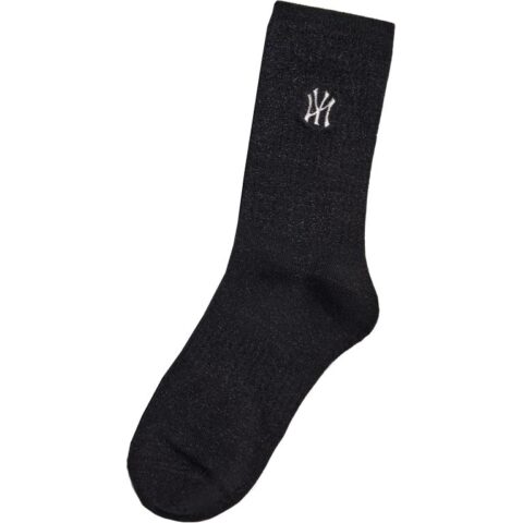 MLB Varsity New York Yankees Crew Socks Unisex 1 Pack Black
