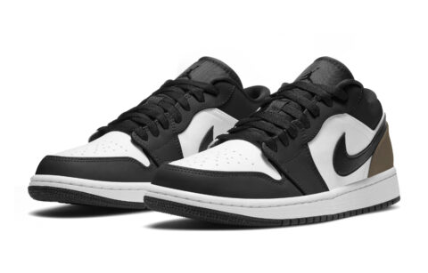 Jordan Air Jordan 1 Slip Resistant Abrasion Resistant Low top Vintage Basketball Shoes Unisex Black
