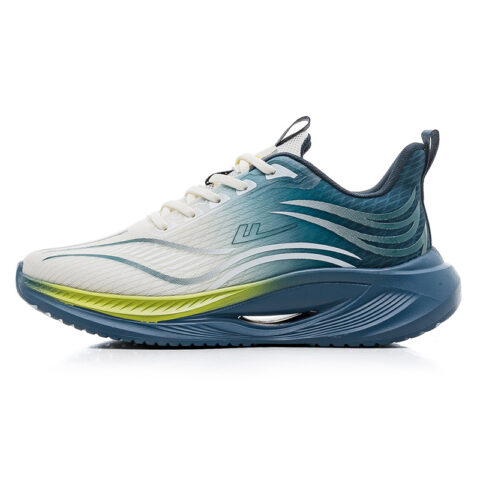 Warrior Abrasion Resistant, Breathable, Lightweight Low top Casual Training Running Shoes Men’s Beige Navy Blue