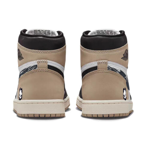Jordan Air Jordan 1 Vintage Basketball Shoes Women’s High Top Brown/Black