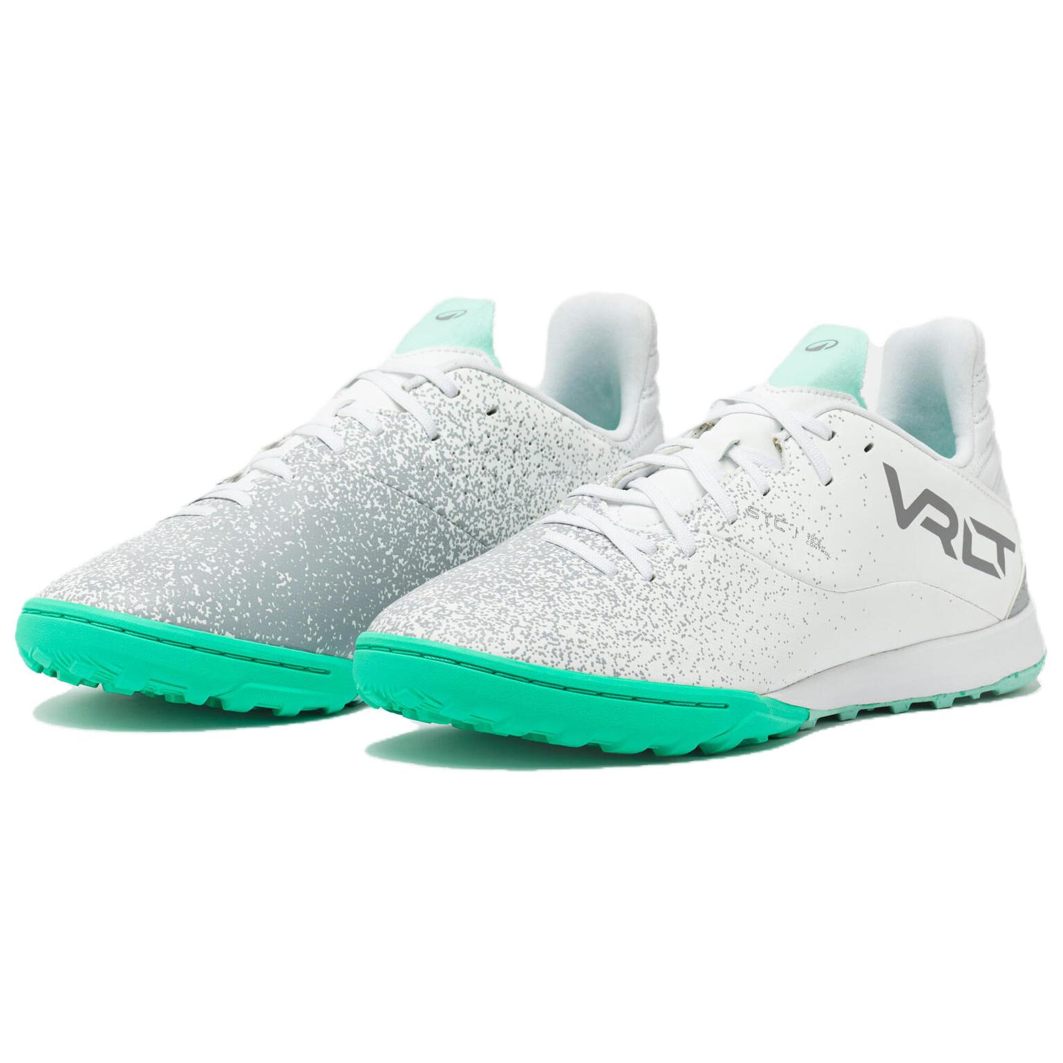 DECATHLON TF Turf Artificial Turf Slip Resistant Abrasion Resistant Soccer Shoes Unisex White