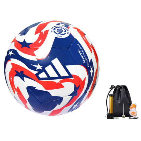 Adidas Size 5 Ball Soccer Ball Unisex Blue Red
