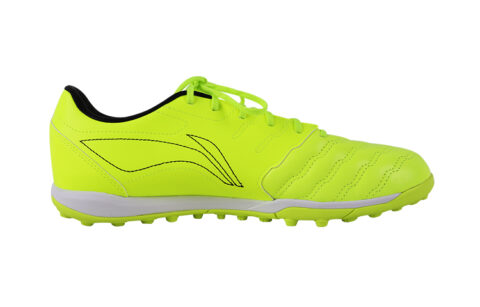 Li Ning TF Turf Cushioning Slip Resistant Abrasion Resistant Soccer Shoes Men’s Neon Green