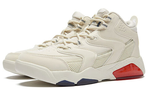 361° Cushioning Slip Resistant Cushioning Slip Resistant Mid top Vintage Basketball Shoes Women’s Cream