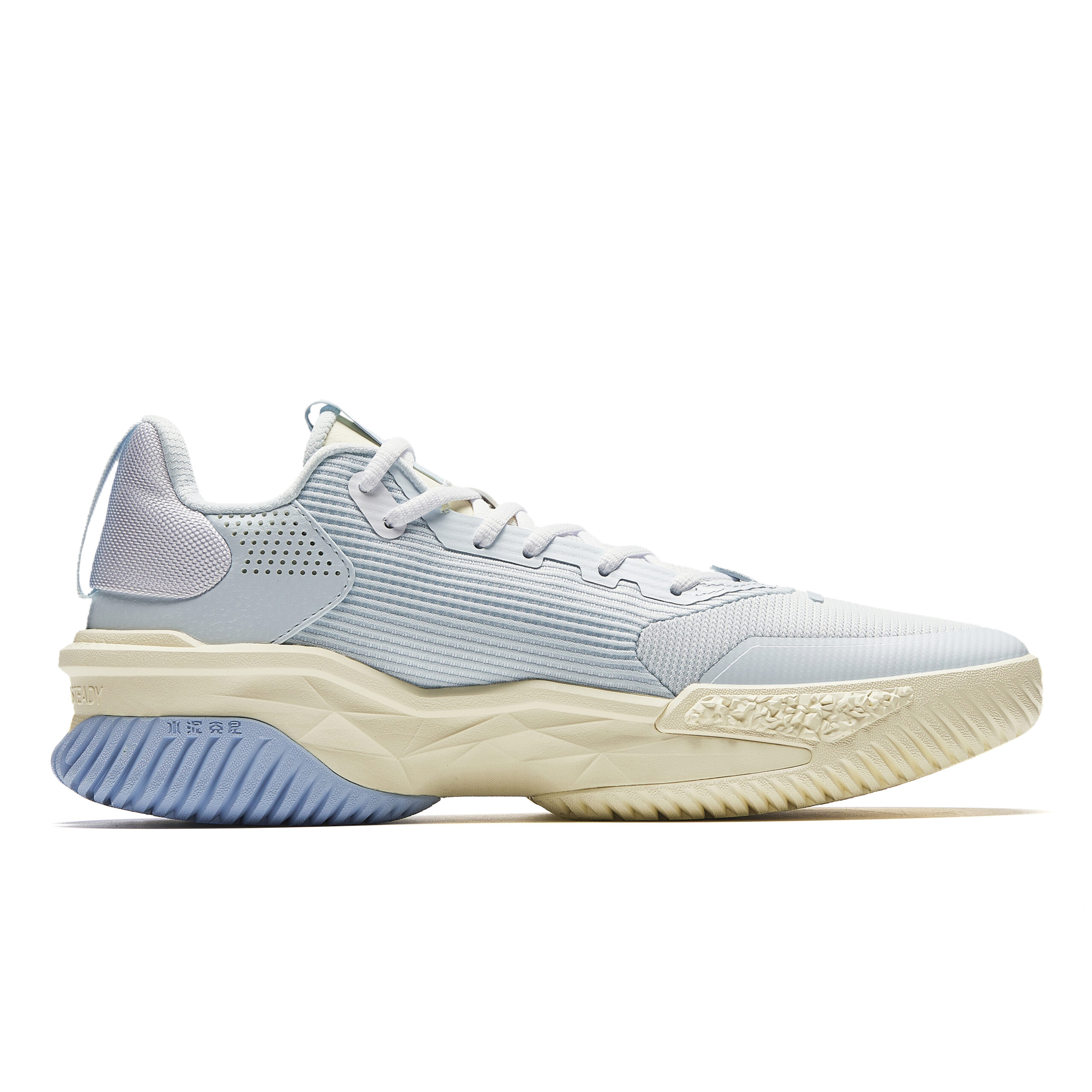 ANTA Airspace 5 Basketball Shoes Men’s Low Top Light Mist Gray/Anta White