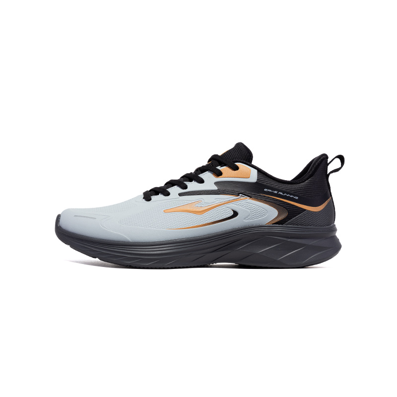 Erke Cushioning Abrasion Resistant Waterproof Low top Sprint Running Shoes Men’s Gray Black