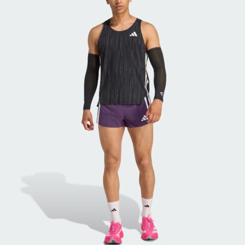 Adidas Free Shipping With AdiClub Adizero Running Split Shorts