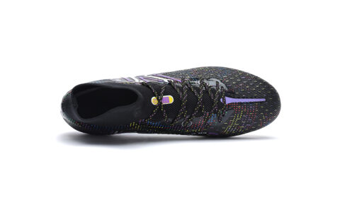 KELME Quick Spark 5.0 MG Multi Ground Abrasion Resistant Support Rebound Soccer Shoes Unisex Black Purple