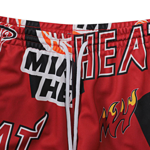 Mitchell Ness x NBA Miami Heat Team Basketball Shorts Unisex Red