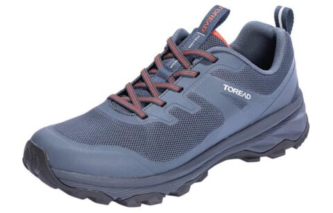 TOREAD Slip Resistant, Abrasion Resistant, Breathable Coverage Low top Hiking Shoes Men’s Blue