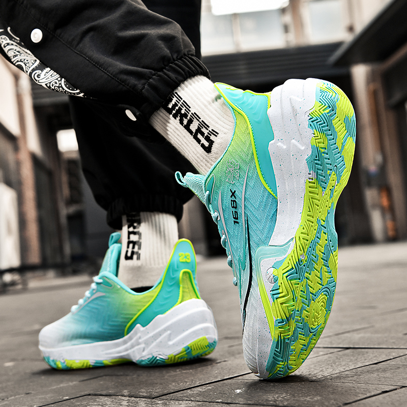 HEIWEILU Cushioning Slip Resistant Breathable Cushioning Slip Resistant Breathable Mid top Basketball Shoes Unisex