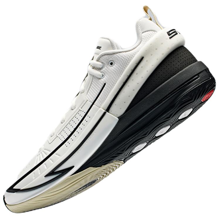 Anta Fengmang 1 Slip Resistant Abrasion Resistant High top Basketball Shoes Men’s White Black