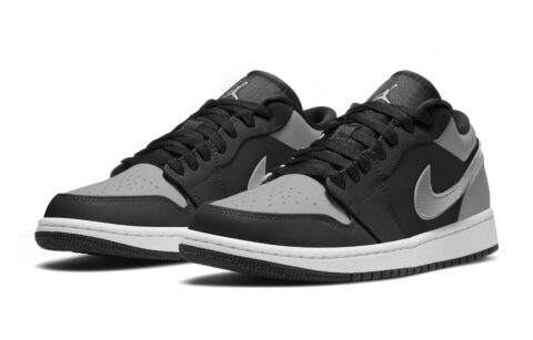 Jordan Air Jordan 1 Low top Skateboard Shoes Unisex Black Gray