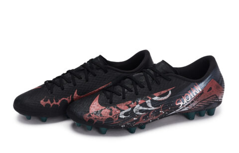 Nike Mercurial Vapor 16 Abrasion Resistant Soccer Shoes Unisex Black Red