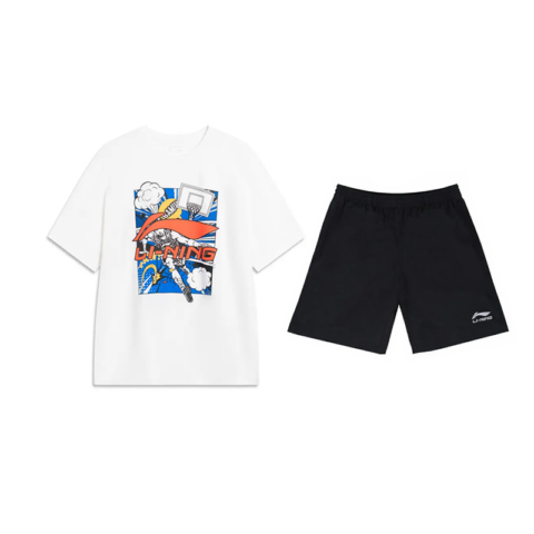 Li Ning Casual Sportswear Unisex White+Black